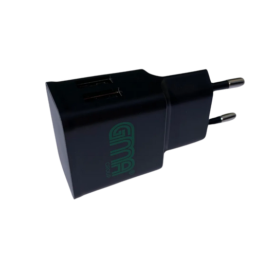 Dual USB Charger 2.4A - Black