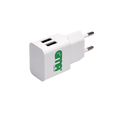 Dual USB Charger 2.4A - White