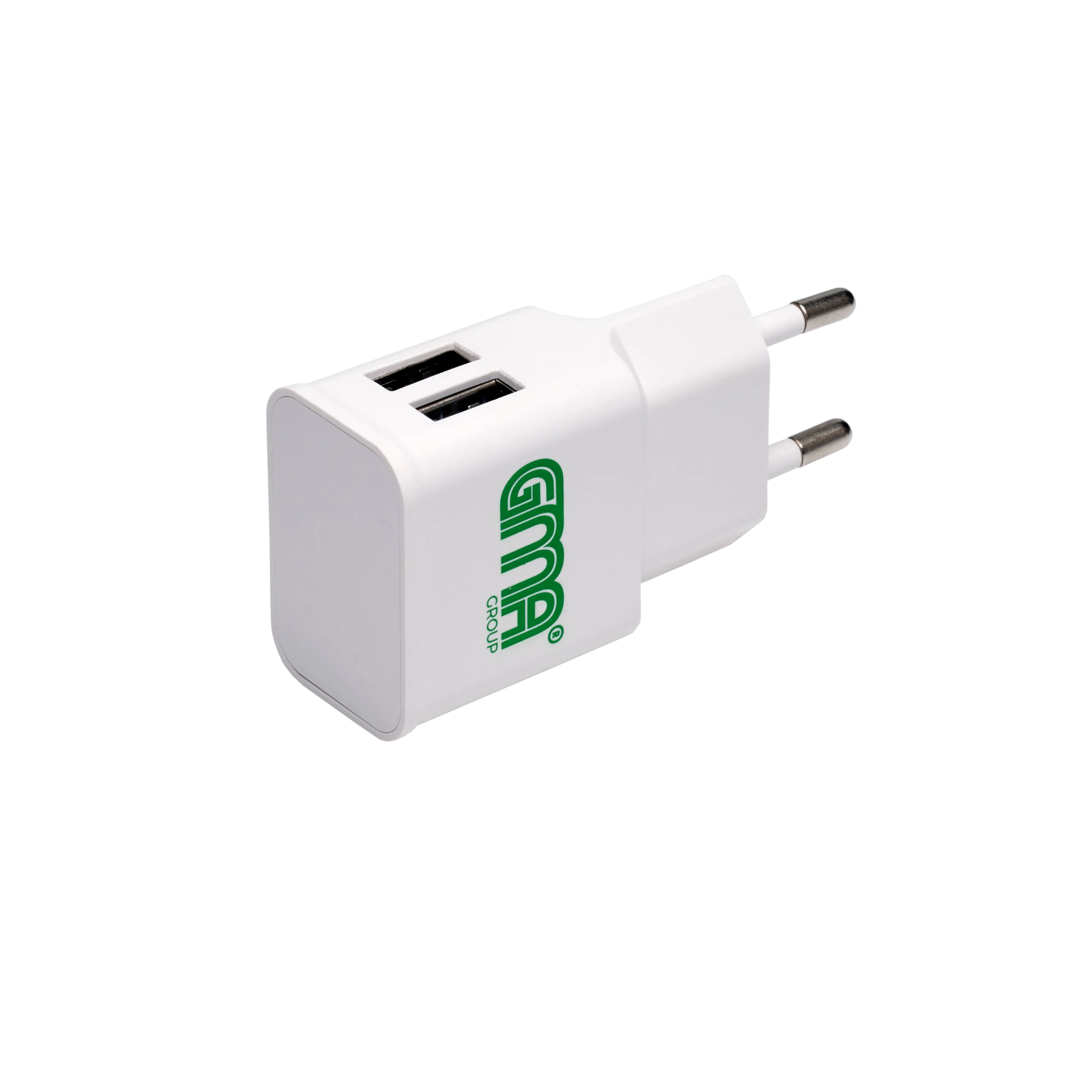 Dual USB Charger 2.4A - White