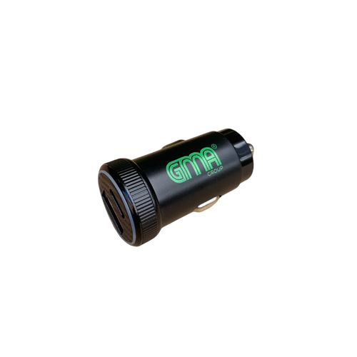 Car Charger USB & USB-C Black